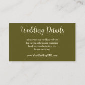 グスタフクリムトのフルフィルメント(受け入れ結婚) エンクロージャーカード (裏面)