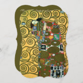 グスタフクリムトのフルフィルメント(受け入れ結婚) 招待状 (正面/裏面)