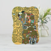 グスタフクリムトのフルフィルメント(受け入れ結婚) 招待状 (スタンド正面)