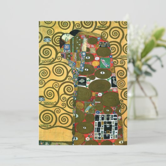グスタフクリムトのフルフィルメント(受け入れ結婚) 招待状 (スタンド正面)