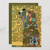 グスタフクリムトのフルフィルメント(受け入れ結婚) 招待状 (正面/裏面)