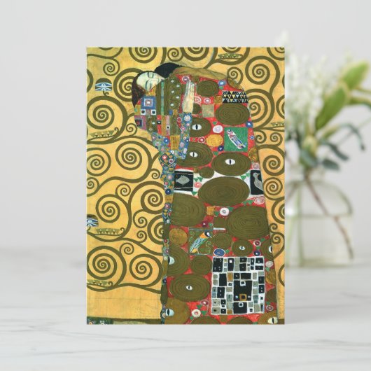 グスタフクリムトのフルフィルメント(受け入れ結婚) 招待状 (スタンド正面)