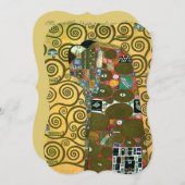 グスタフクリムトのフルフィルメント(受け入れ結婚) 招待状 (正面/裏面)