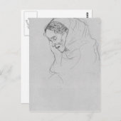 グスタフクリムトのプロフィールの老婦人の頭 ポストカード (正面/裏面)