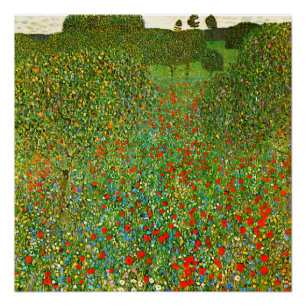 グスタフクリムトのモーンフェルド(1907)有名絵画な作品。 ポスター