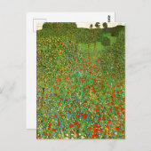 グスタフクリムトのモーンフェルド(1907)有名絵画な作品。 ポストカード (正面/裏面)