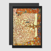 グスタフクリムトの命の木 マグネット招待状 (正面/裏面)