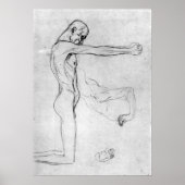 グスタフクリムトの手を伸ばした男 ポスター (正面)