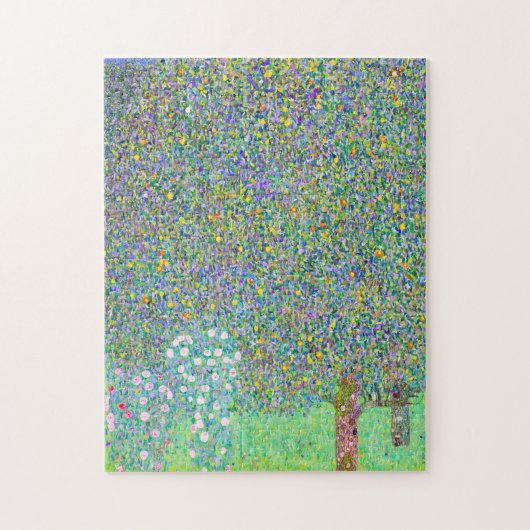 グスタフクリムトの木の下のローズブ絵画シュ ジグソーパズル (縦)