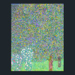 グスタフクリムトの木の下のローズブ絵画シュ ポスター<br><div class="desc">グスタフクリムトのバラの木のポスタ絵画ーの下。</div>