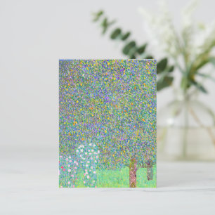 グスタフクリムトの木の下のローズブ絵画シュ ポストカード