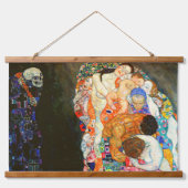 グスタフクリムトの死と絵画生命の。 吊り下げ型タペストリー (正面)