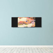 グスタフクリムトの水ヘビII (1907)キャンバスPri キャンバスプリント (インサイチュ (ウッドフロア))