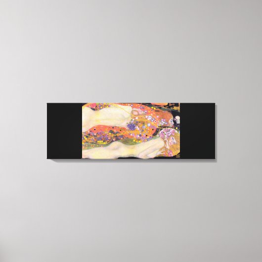 グスタフクリムトの水ヘビII (1907)キャンバスPri キャンバスプリント (正面)