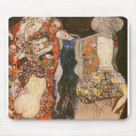 グスタフクリムトの花嫁の有名な絵画もの。 マウスパッド (正面)