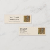 グスタフクリムトの金ゴールドのレディ、アデレ・ブロッホ・バウアー スキニー名刺 (正面/裏面)