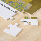 グスタフクリムトの「キス」で新年を迎え ジグソーパズル (側面)