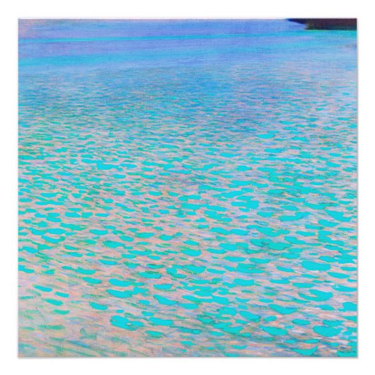 グスタフクリムトのattersee有名な絵画もの。 ポスター (正面)