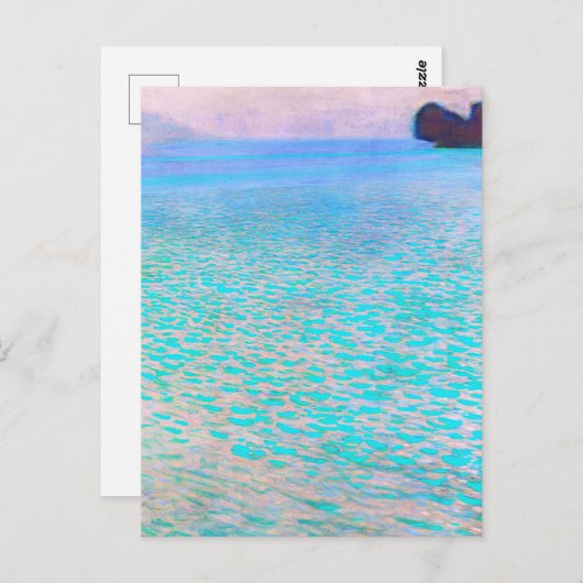 グスタフクリムトのattersee有名な絵画もの。 ポストカード (正面/裏面)