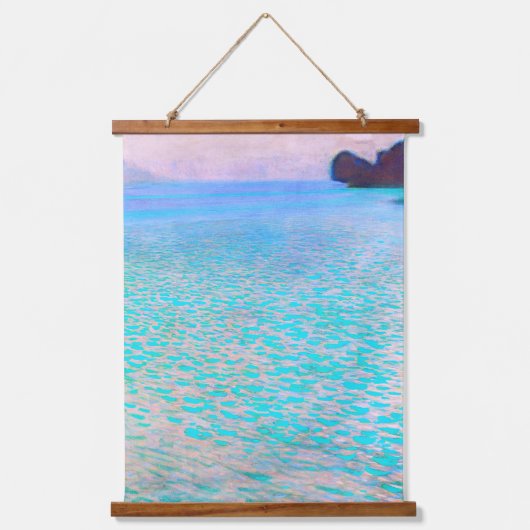 グスタフクリムトのattersee有名な絵画もの。 吊り下げ型タペストリー (正面)