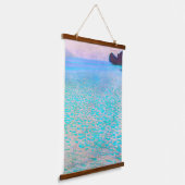 グスタフクリムトのattersee有名な絵画もの。 吊り下げ型タペストリー (傾斜あり)