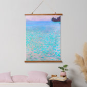 グスタフクリムトのattersee有名な絵画もの。 吊り下げ型タペストリー (寝室)