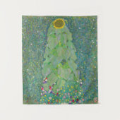 グスタフクリムトひまわりヴィンテージフローラタペストリー タペストリー (正面)