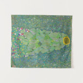 グスタフクリムトひまわりヴィンテージフローラタペストリー タペストリー (正面(横))