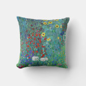 グスタフクリムトひまわり付きファームガーデン クッション (正面)