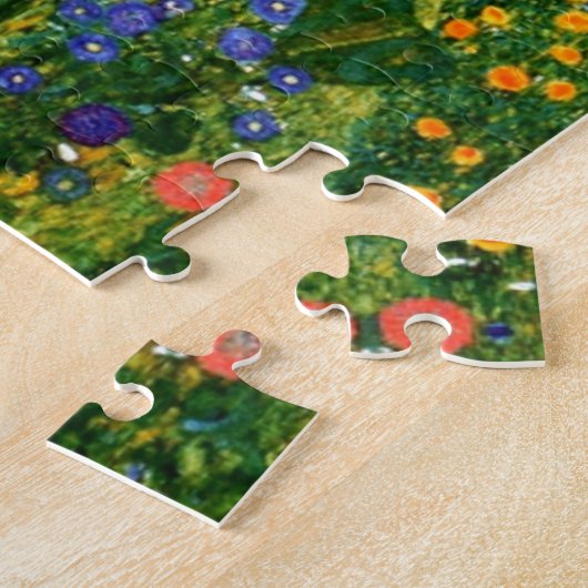 グスタフクリムトひまわり付きファームガーデン ジグソーパズル (側面)