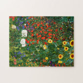 グスタフクリムトひまわり付きファームガーデン ジグソーパズル (横)