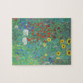 グスタフクリムトひまわり付きファームガーデン ジグソーパズル (横)