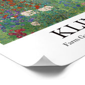 グスタフクリムトひまわり付きファームガーデン ポスター (角)