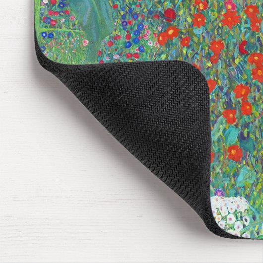 グスタフクリムトひまわり付きファームガーデン マウスパッド (コーナー)