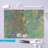 グスタフクリムトひまわり付きファームガーデン 薄葉紙 (クラフト)