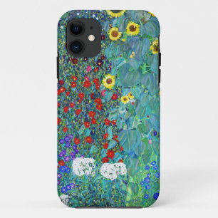 グスタフクリムトひまわり付きファームガーデン iPhone 11 ケース