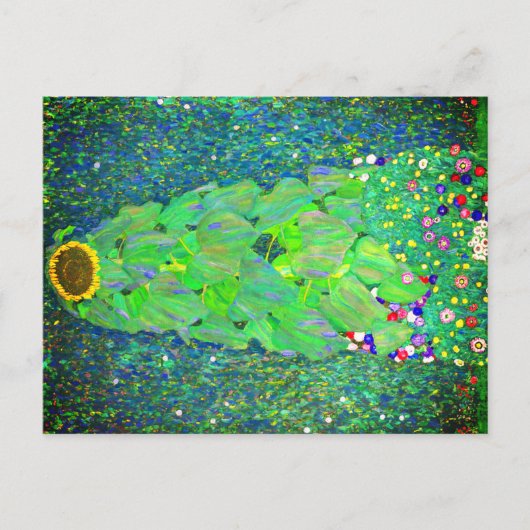 グスタフクリムトひまわり ポストカード (正面)