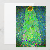 グスタフクリムトひまわり 招待状 (正面/裏面)