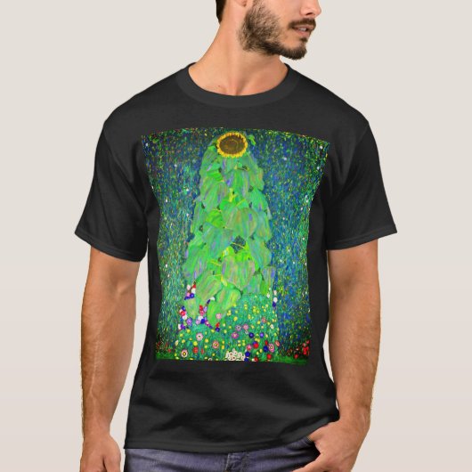 グスタフクリムトひまわり Tシャツ (正面)