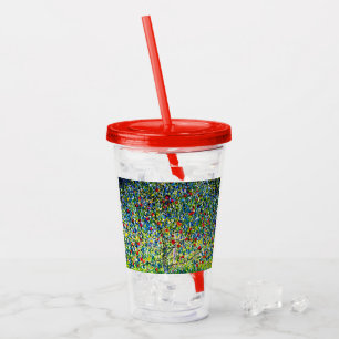 グスタフクリムトアップルツリー アクリルタンブラー