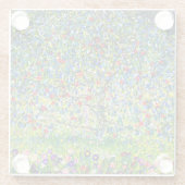 グスタフクリムトアップルツリー ガラスコースター (裏面)