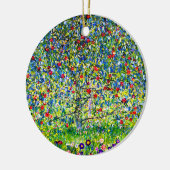 グスタフクリムトアップルツリー セラミックオーナメント (左)