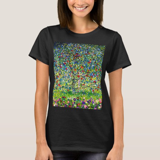 グスタフクリムトアップルツリー Tシャツ (正面)