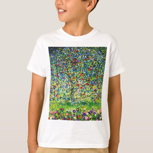 グスタフクリムトアップルツリー Tシャツ (正面)