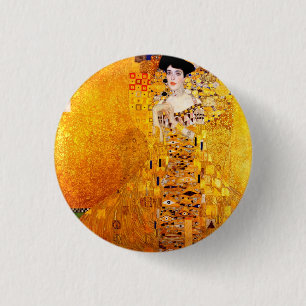 グスタフクリムトアデレブロッホバウアーヴィンテージアールヌーボー 缶バッジ