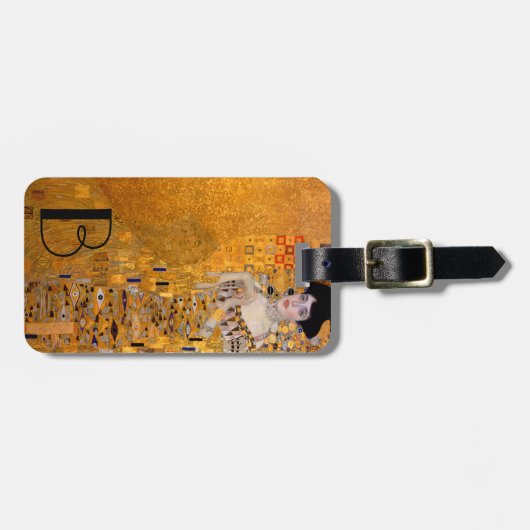 グスタフクリムトアデレポートレート モノグラムの ラゲッジタグ (正面横)