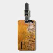 グスタフクリムトアデレポートレート モノグラムの ラゲッジタグ (正面縦)