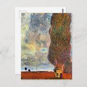 グスタフクリムトアートワーク、大きなポプラールツリーII ポストカード (正面/裏面)