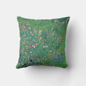 グスタフクリムトイタリアンガーデンランドスケープ クッション (裏面)