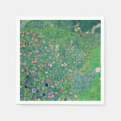 グスタフクリムトイタリアンガーデンランドスケープ スタンダードカクテルナプキン (正面)